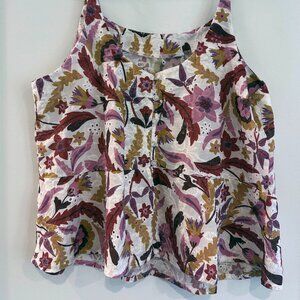 Evereve Bobi Peplum Cami with Button Back